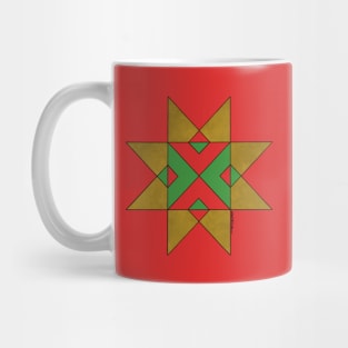 Lincolnshire Auseklis Witch Mark Red and Green Mug